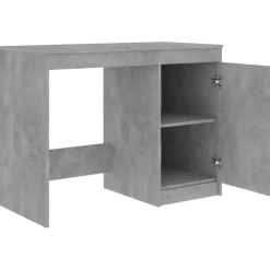 vidaXL - Bureau - Grijs - Bewerkt hout