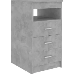 vidaXL - Bureau - Grijs - Bewerkt hout