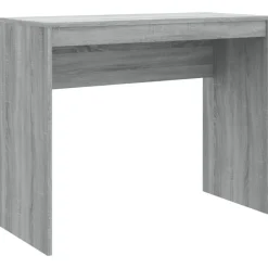 vidaXL - Bureau - Grijs - Bewerkt hout
