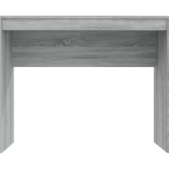 vidaXL - Bureau - Grijs - Bewerkt hout