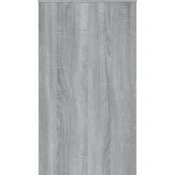 vidaXL - Bureau - Grijs - Bewerkt hout