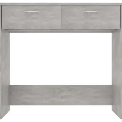 vidaXL - Bureau - Grijs - Bewerkt hout
