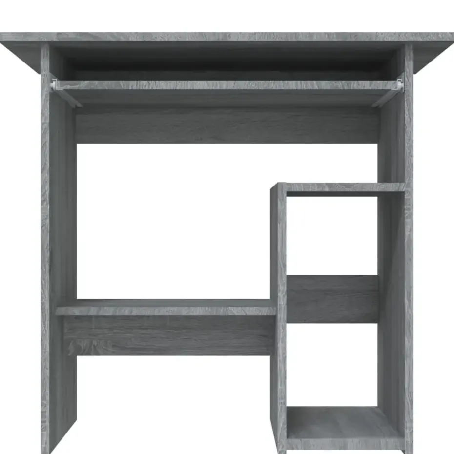 vidaXL - Bureau - Grijs - Bewerkt hout