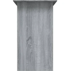 vidaXL - Bureau - Grijs - Bewerkt hout