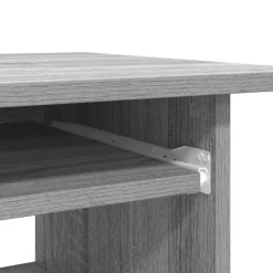vidaXL - Bureau - Grijs - Bewerkt hout
