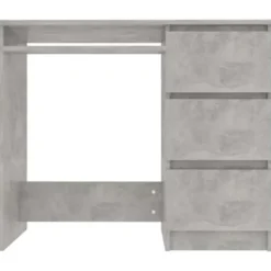 vidaXL - Bureau - Grijs - Bewerkt hout