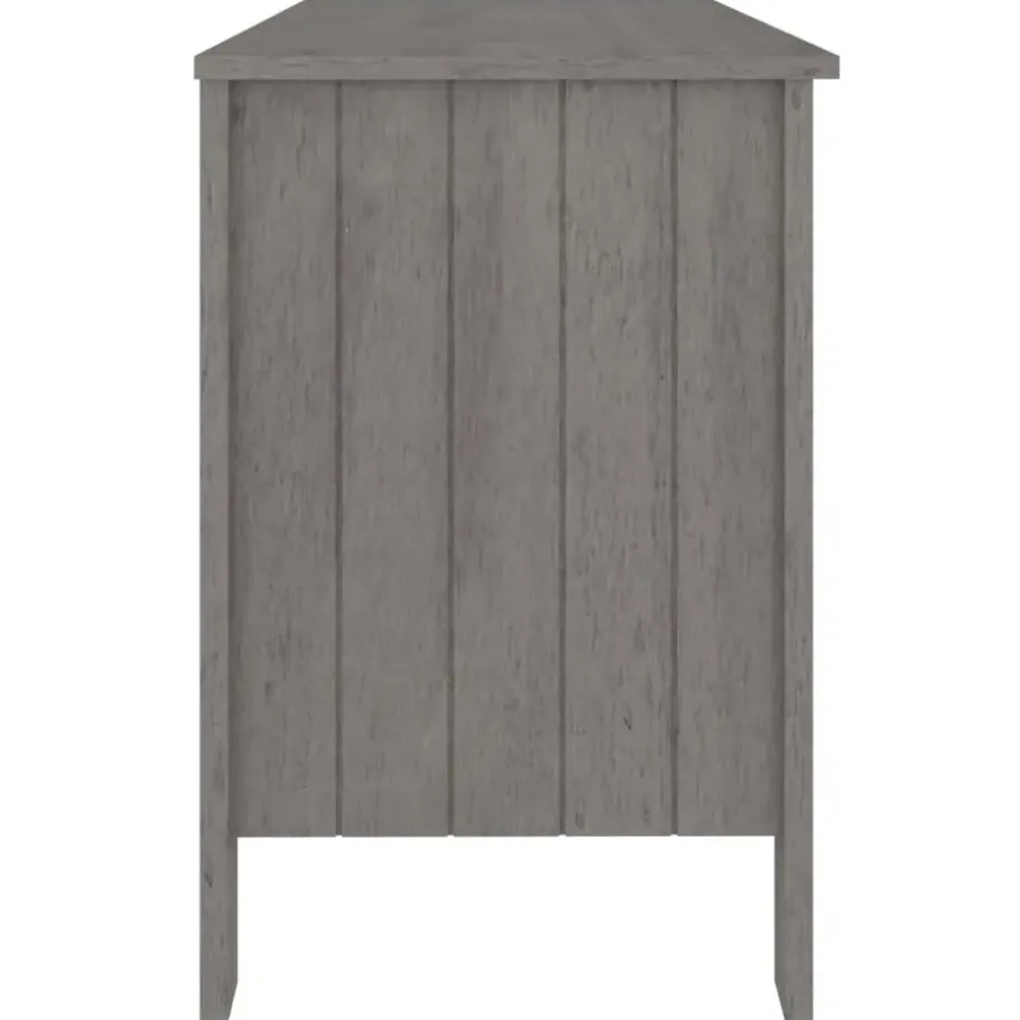 vidaXL - Bureau - Grijs - Grenenhout