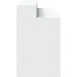 vidaXL - Bureau - Wit - Bewerkt hout - 140 x 55 x 91 cm