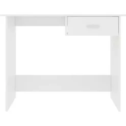 vidaXL - Bureau - Wit - Bewerkt hout