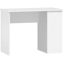 vidaXL - Bureau - Wit - Bewerkt hout