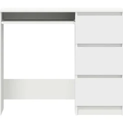 vidaXL - Bureau - Wit - Bewerkt hout