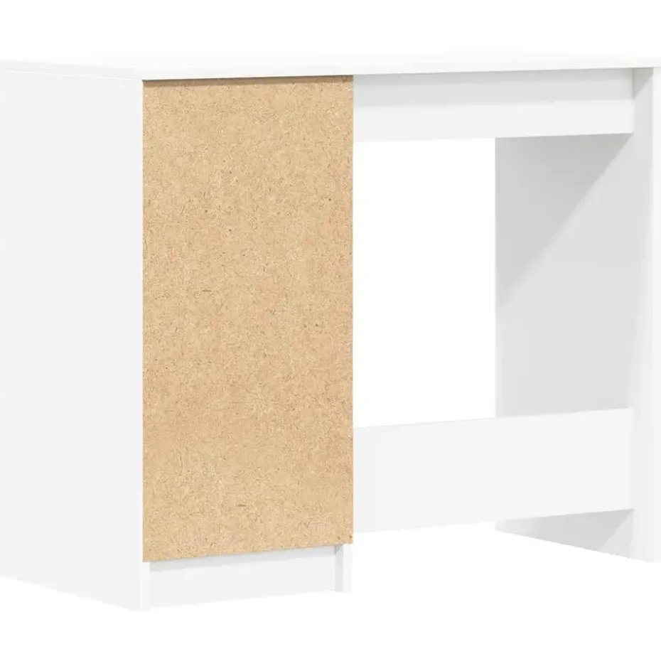 vidaXL - Bureau - Wit - Bewerkt hout