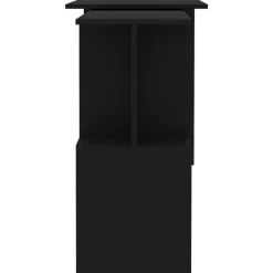 vidaXL - Bureau - Zwart - Bewerkt hout