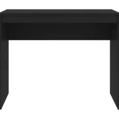 vidaXL - Bureau - Zwart - Bewerkt hout