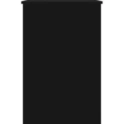 vidaXL - Bureau - Zwart - Bewerkt hout