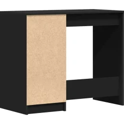vidaXL - Bureau - Zwart - Bewerkt hout