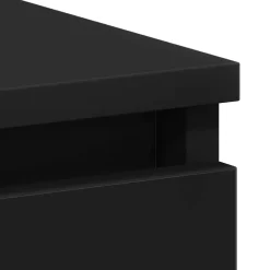 vidaXL - Bureau - Zwart - Bewerkt hout