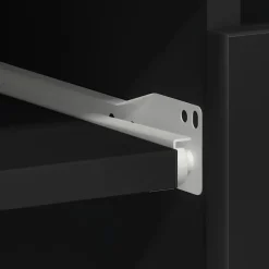 vidaXL - Bureau - Zwart - Bewerkt hout