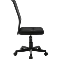 vidaXL - Bureaustoel - Zwart - Gaas