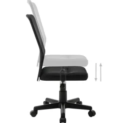 vidaXL - Bureaustoel - Zwart - Gaas