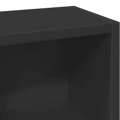 vidaXL - Cd-kast - Zwart - Bewerkt hout - 2 stuks