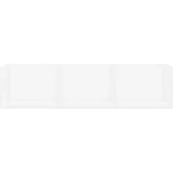 vidaXL - Cd-rek - Wit - Bewerkt hout