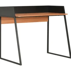 vidaXL - Computertafel - Zwart - Bewerkt hout
