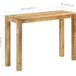 vidaXL - Console Tafel - Bruin - Hout - 110 x 35 x 76 cm
