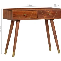 vidaXL - Console Tafel - Bruin - Acaciahout