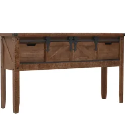 vidaXL - Consoletafel - Bruin - Hout