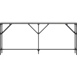 vidaXL - Consoletafel - Grijs sonoma eiken - Bewerkt hout - 180x23x75 cm