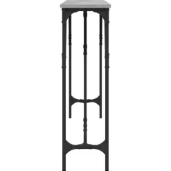 vidaXL - Consoletafel - Grijs sonoma eiken - Bewerkt hout - 180x23x75 cm