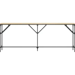 vidaXL - Consoletafel - Sonoma eiken - Bewerkt hout - 200x29x75 cm