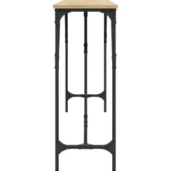 vidaXL - Consoletafel - Sonoma eiken - Bewerkt hout - 200x29x75 cm