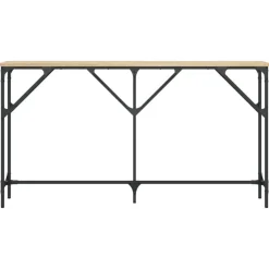 vidaXL - Consoletafel - Sonoma eiken - Bewerkt hout - 140x23x75 cm