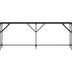 vidaXL - Consoletafel - Zwart - Bewerkt hout - 200x29x75 cm