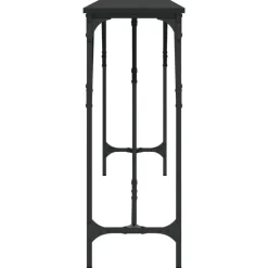 vidaXL - Consoletafel - Zwart - Bewerkt hout - 200x29x75 cm