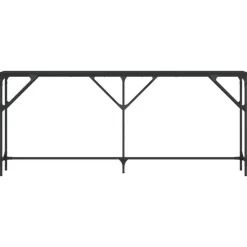 vidaXL - Consoletafel - Zwart - Bewerkt hout - 180x23x75 cm