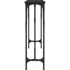 vidaXL - Consoletafel - Zwart - Bewerkt hout - 180x23x75 cm