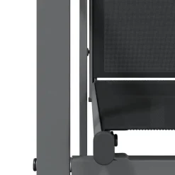 vidaXL - 5-delige Tuinset 4 fauteuils - Zwart - Textileen - 160x80 cm