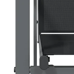 vidaXL - 5-delige Tuinset 4 fauteuils - Zwart - Textileen - 80x80 cm