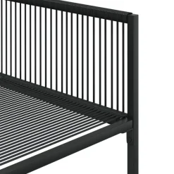 vidaXL - 7-delige Tuinset - Inklapbaar - Zwart - PE rattan - 165x107 cm