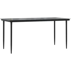 vidaXL - 4-delige Tuinset bank en fauteuils - Grijs - Poly rattan - 160x80 cm