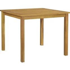 vidaXL - 5-delige Tuinset met wit kussens - Zwart poly rattan - 85x85 cm tafel