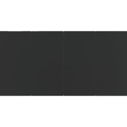 vidaXL - 5-delige Tuinset met kussens - Zwart - PE-rattan en glas - 160x80 cm