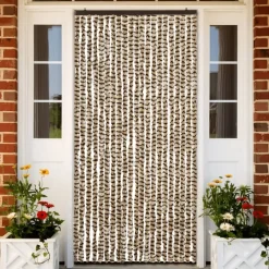 vidaXL - Deurgordijn - Beige - Polypropyleen - 90 x 220 cm