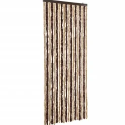 vidaXL - Deurgordijn - Bruin - Polypropyleen