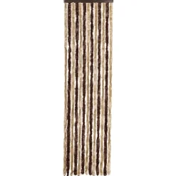 vidaXL - Deurgordijn - Bruin - Polypropyleen