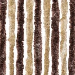 vidaXL - Deurgordijn - Bruin - Polypropyleen