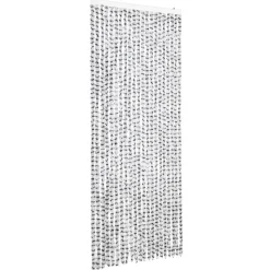 vidaXL - Deurgordijn - Grijs - Polypropyleen - 90 x 220 cm